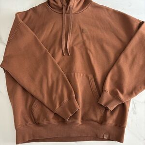 FILA Oversized Brown Hoodie sz S